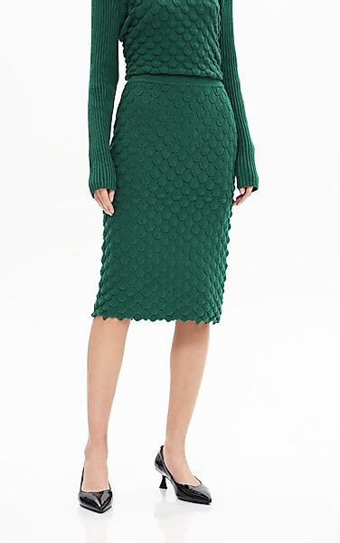 Passioni Bleistiftrock aus strukturiertem Strick günstig online kaufen