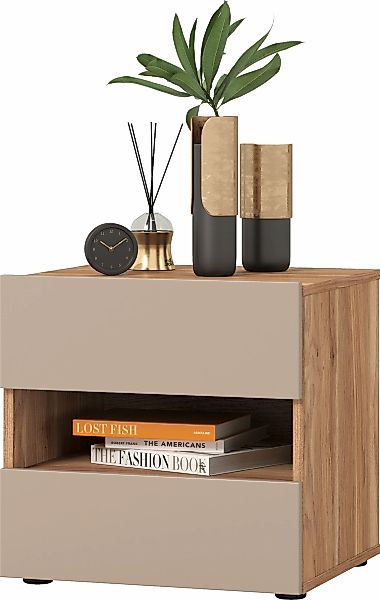 Home affaire Nachtkommode "Wharton,Breite 46cm, Nachtschrank mit 2 Schublad günstig online kaufen