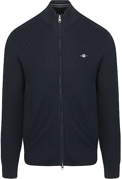 Gant Strickjacke Textur Marine - Größe L günstig online kaufen