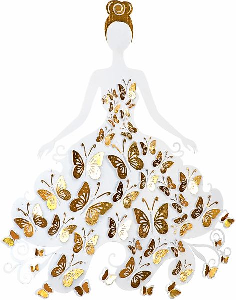 HOFMANN LIVING AND MORE Wanddekoobjekt "Wanddekoration" Metalldeko Motiv Fr günstig online kaufen