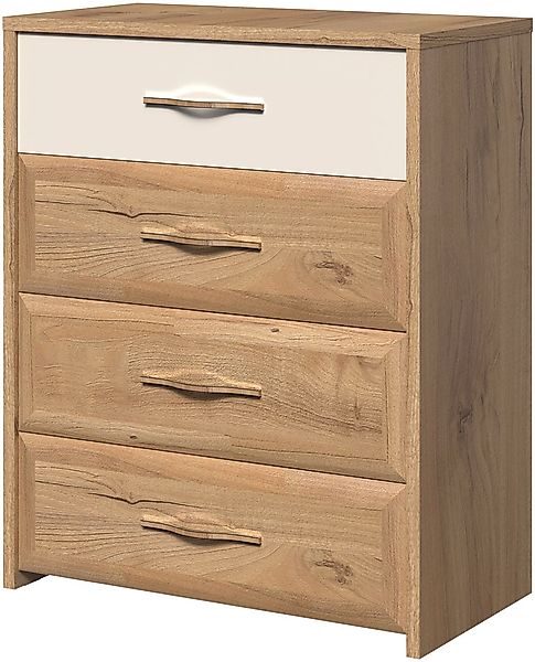 Home affaire Schubkastenkommode "Gala, melaminbeschichtet,1 Schublade beige günstig online kaufen