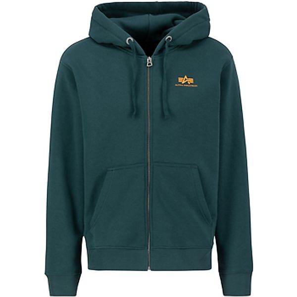 Alpha Industries  Sweatshirt Basic Zip Hoodie Small Logo - Force Green günstig online kaufen