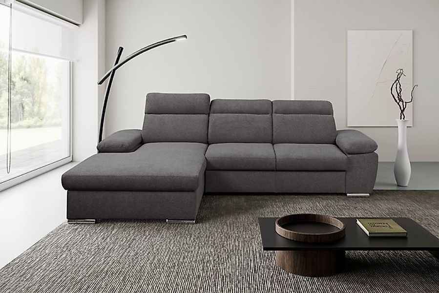WERK2 Ecksofa »Palma modernes Schlafsofa mit Bettkasten, L-Form, B/T 282/18 günstig online kaufen
