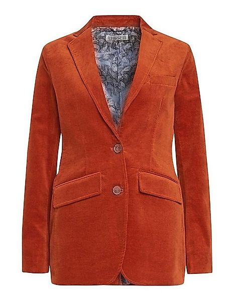 Brigitte von Boch Kurzblazer Lennon Samt-Blazer safran günstig online kaufen
