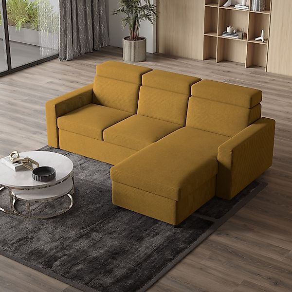 Masseno Ecksofa PADWA mit Schlaffunktion L-Form, günstig online kaufen