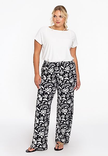 YOEK Bootcuthose Damen Hose mit Druck günstig online kaufen