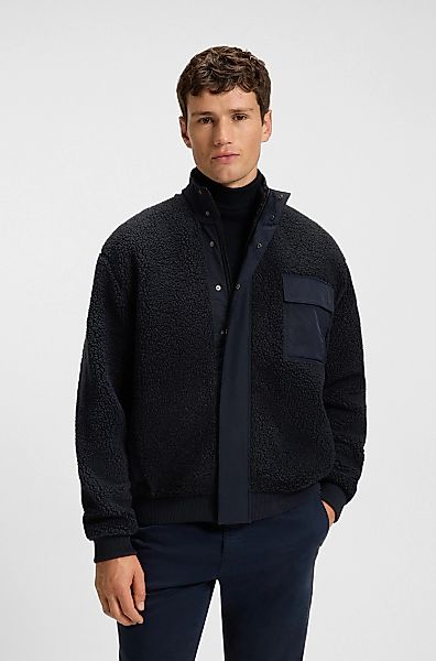 BOSS ORANGE Blouson "Ze cozysolid" Teddy Fell Fleece Kuschel Plüsch Jacke günstig online kaufen