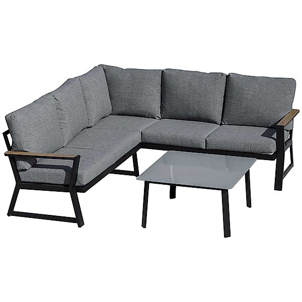 Outsunny Sitzgruppe mit Beistelltisch Balkonmöbel Sofa günstig online kaufen