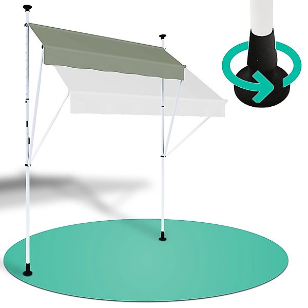 Strattore Standmarkise Klemmmarkise / Balkonmarkise Sonnenschutz günstig online kaufen
