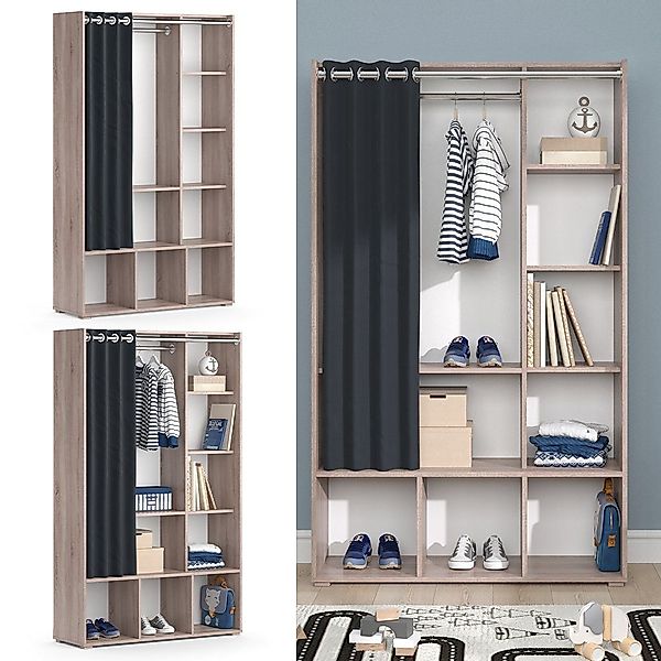 Vicco Kleiderschrank Luigi, Sonoma, 105.8 x günstig online kaufen