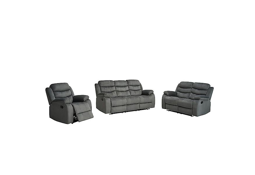 HTI-Living Polstergarnitur 3 Sitzer 2 Sitzer Sessel Kirwall, (Set, 3-tlg., günstig online kaufen