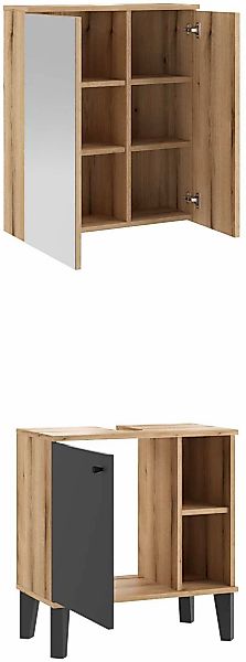 INOSIGN Badmöbel-Set »OSLO, Bad im skandinavischen Design, 2-teiliges Badez günstig online kaufen