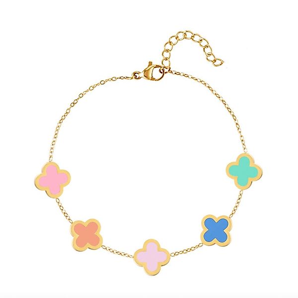 Cala Rose Edelstahlarmband HAPPY CLOVER günstig online kaufen