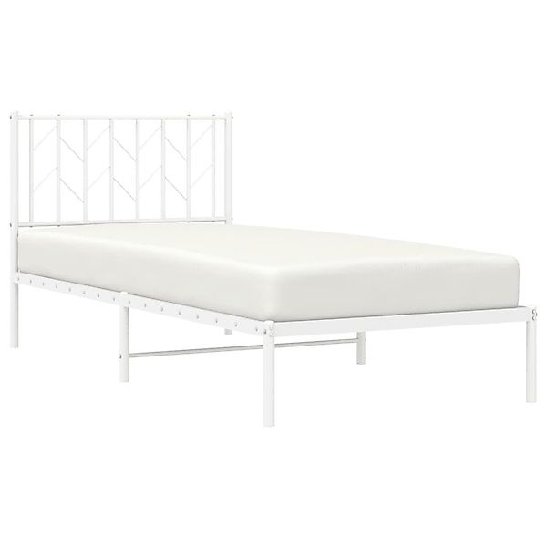 vidaXL Bett Bettgestell mit Kopfteil Metall günstig online kaufen