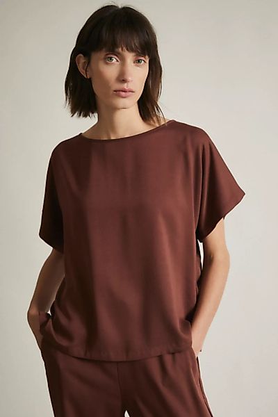 Satin-shirt Aus Lenzing Ecovero günstig online kaufen