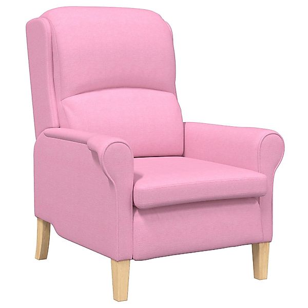 vidaXL Sessel Moderner Sessel Rosa Polyester, günstig online kaufen