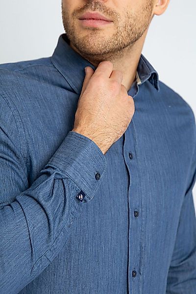 Suitable Hemd Washed Dunkelblau - Größe XXL günstig online kaufen
