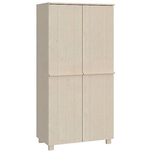 furnicato Kleiderschrank HAMAR Honigbraun 89x50x180 cm Massivholz Kiefer (1 günstig online kaufen