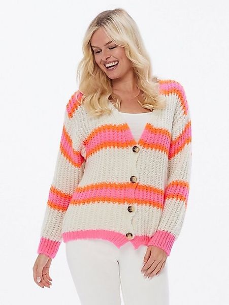Accessoire Boutique Cardigan Strickjacke mit Neonstreifen günstig online kaufen