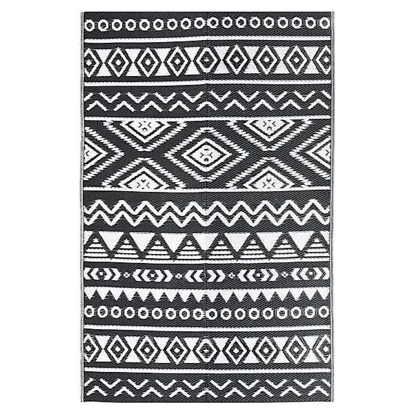 Vidaxl Outdoor-teppich Schwarz 190x290 Cm Pp günstig online kaufen