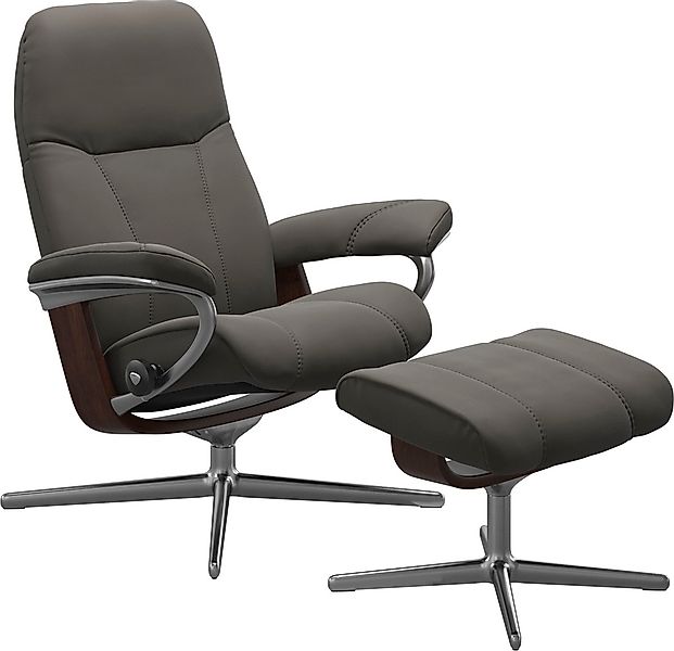 Stressless Relaxsessel "Consul" mit Cross Base, Größe S, M & L, Holzakzent günstig online kaufen