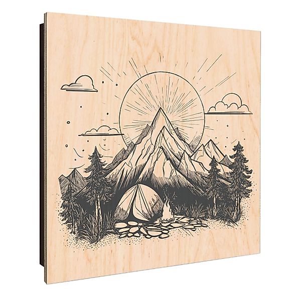 Banjado Großer Schlüsselkasten Holz 30x30cm Schwarz Scharnier Links 50 Hake günstig online kaufen