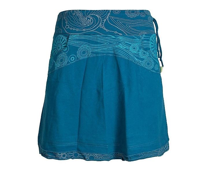 Vishes Minirock Lagenlook Rock Bedruckter Breiter Bund mit Taschen Cacheur, günstig online kaufen