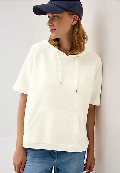 Kurzarmsweatshirt mit Kapuze günstig online kaufen