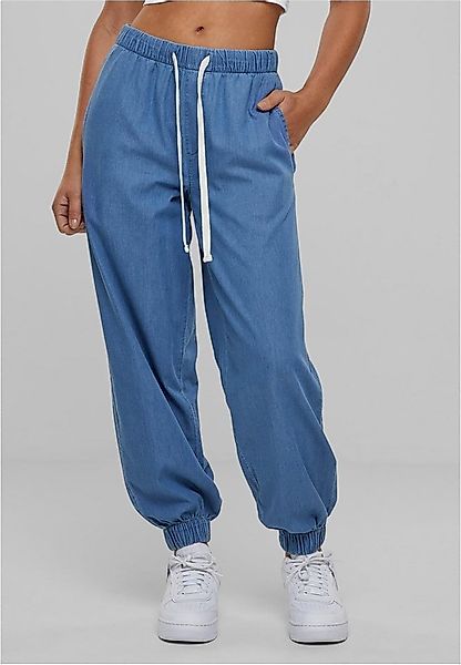 URBAN CLASSICS Trainingshose Ladies Light Denim Jogpants günstig online kaufen