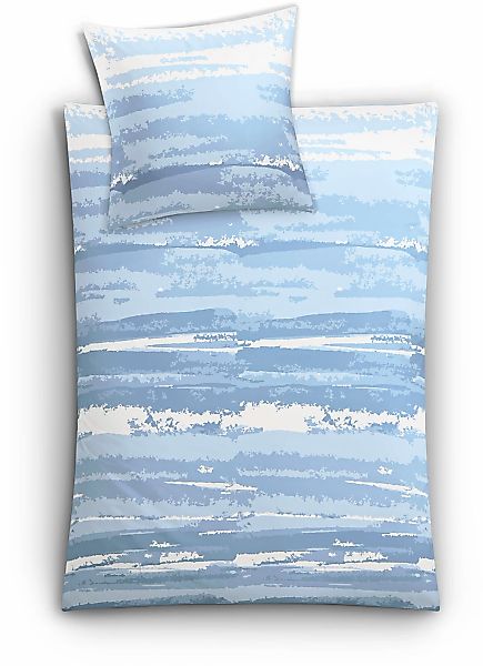 Kleine Wolke Bettwäsche "Ballade" 2 Stk. in Blautönen günstig online kaufen