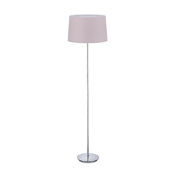 relaxdays Stehlampe mit Stoffschirm, Lila günstig online kaufen