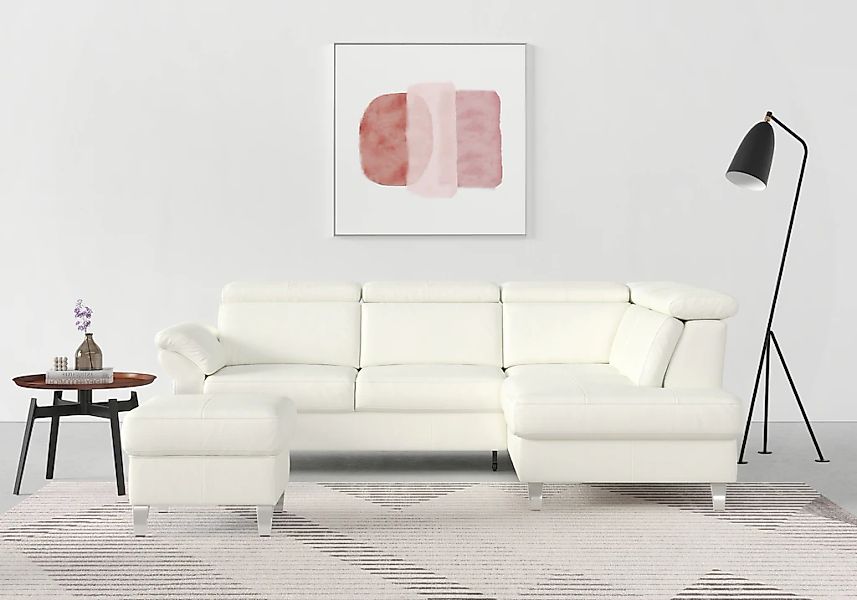 sit&more Ecksofa "Arngast L-Form" inklusive Kopfteilverstellung und Federke günstig online kaufen