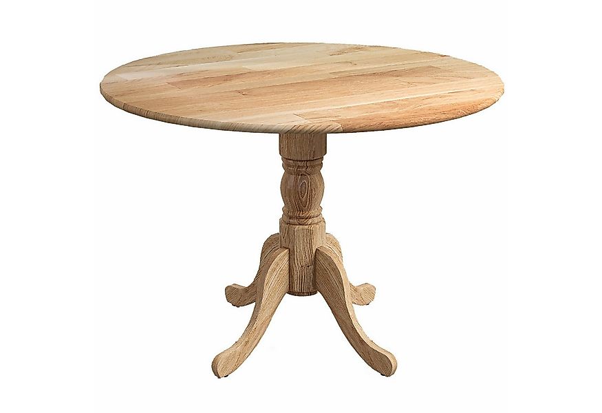 KOMFOTTEU Esstisch 4-Personen Holztisch Küchentisch Rundtisch, aus Massivho günstig online kaufen