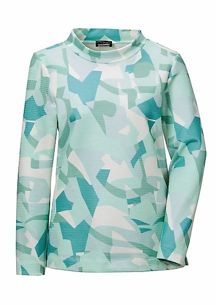 GOLDNER Kurzarmshirt "Sweatshirt" Ottomanoptik günstig online kaufen