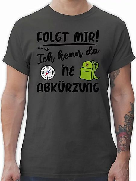 Shirtracer T-Shirt Folgt mir ich kenn da ne Abkürzung schwarz Hobby Outfit günstig online kaufen