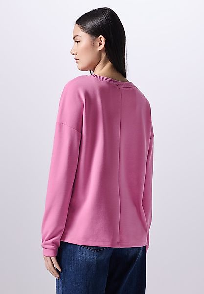 STREET ONE STUDIO Langarmshirt, aus elastischem Materialmix günstig online kaufen