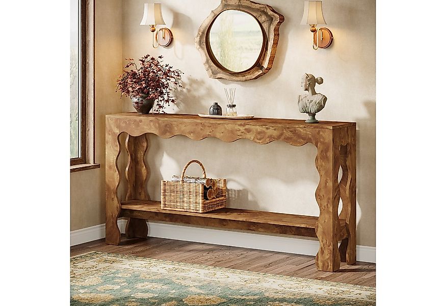 Tribesigns Konsolentisch 160 cm lang, schmaler Eingangstisch mit 2 Ebenen u günstig online kaufen