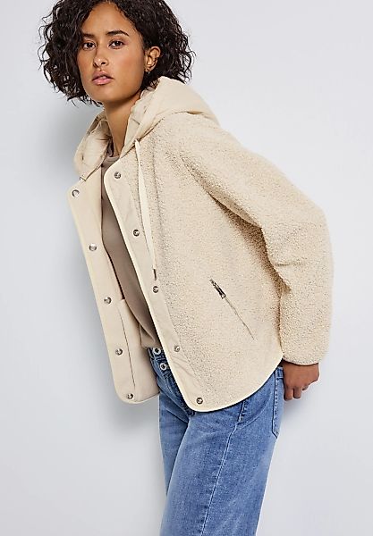 STREET ONE Plüschjacke, mit Kapuze, mit Kapuze günstig online kaufen