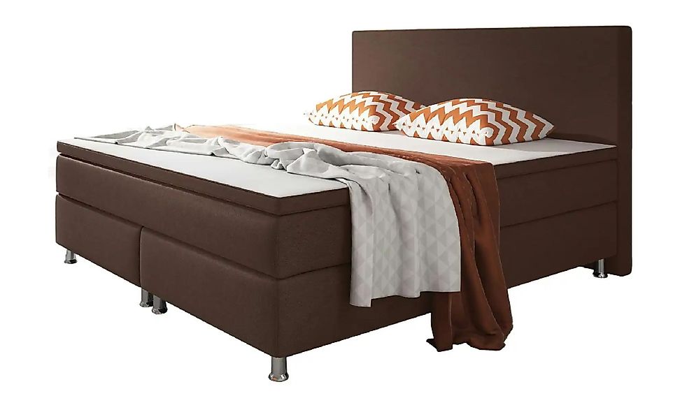 Boxspringbett  Berlin ¦ braun ¦ Maße (cm): B: 180 H: 115 Betten > Boxspring günstig online kaufen