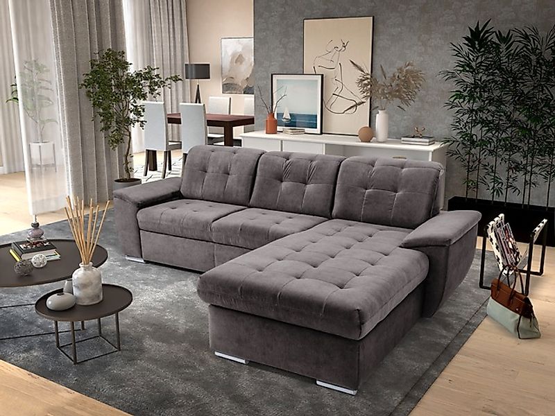 exxpo - sofa fashion Ecksofa »Derby Inkl. Kopfteilverstellung, wahlw. Bett günstig online kaufen