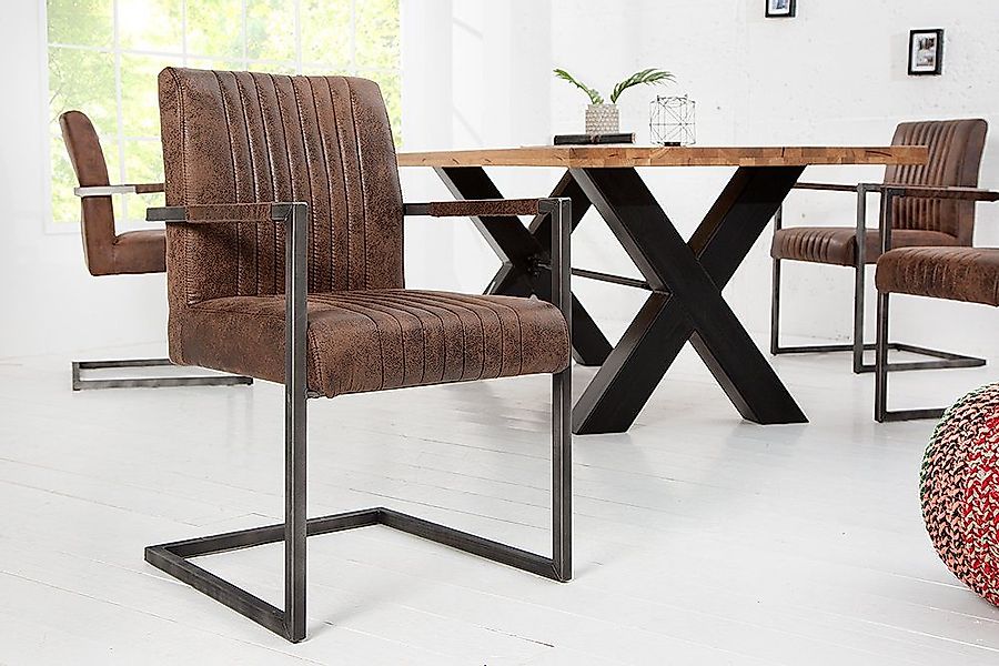 riess-ambiente Freischwinger BIG ASTON vintage braun günstig online kaufen