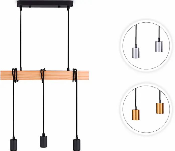 Paco Home Pendelleuchte »SINA«, Leuchtmittel E27   ohne Leuchtmittel, LED P günstig online kaufen