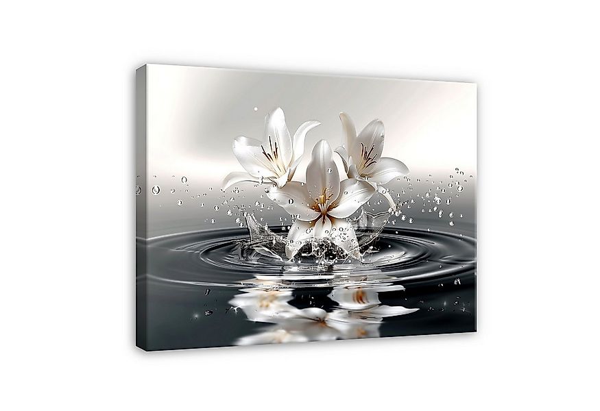 Wallarena Leinwandbild Abstrakt Blumen Modern Wandbilder Wand Deko XXL Bild günstig online kaufen