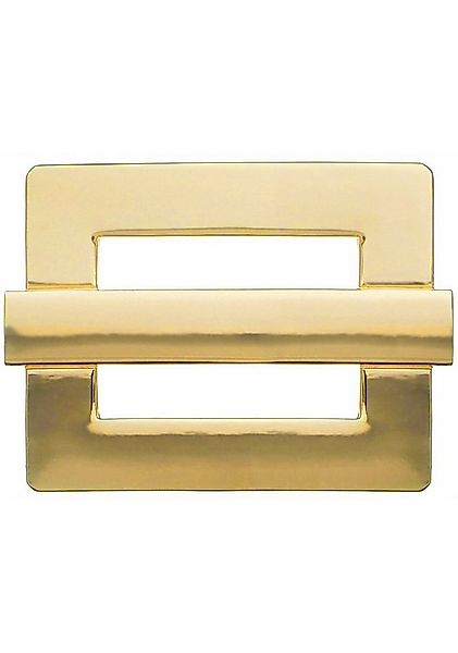 Rettungsring Gürtel Gürtelschnalle Wechselschnalle »Viereck Mit Steg Gold« günstig online kaufen
