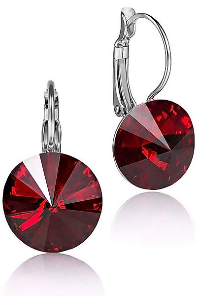 LUISIA® Paar Ohrhänger Ohrringe "Rivoli" mit 14 mm Premium Kristallen (2-tl günstig online kaufen