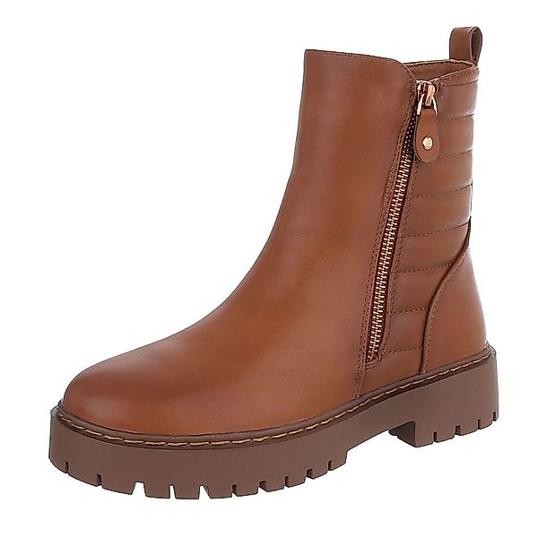 Ital-Design Damen Freizeit Plateaustiefelette (87124776) Blockabsatz günstig online kaufen