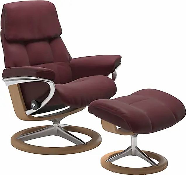 Stressless® Hocker »Ruby« mit Signature Base, Gestell Eiche, Wenge, Braun & günstig online kaufen