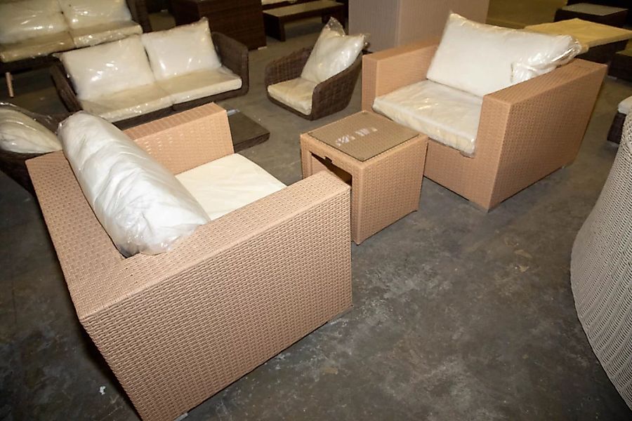 #HBM 3093: 2x Sessel Casablanca mit Beistelltisch-sand günstig online kaufen