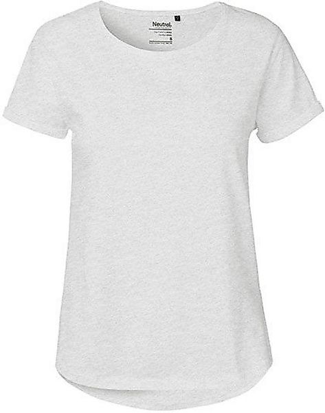 Neutral Rundhalsshirt Damen Roll Up Sleeve günstig online kaufen