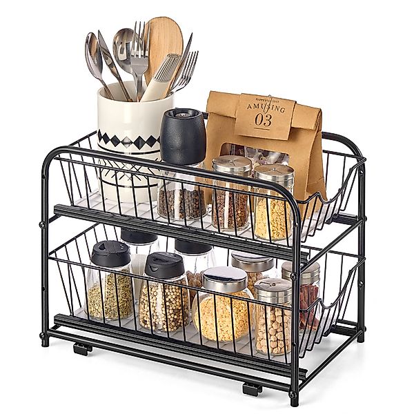 SONGMICS Küchenorganizer-Set Küchen-Organizer, (1-tlg), Küchenregal, Ordnun günstig online kaufen